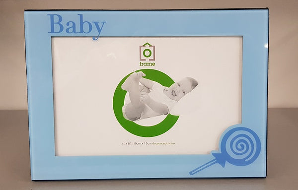 BABY BOY PICTURE PHOTO FRAME HOLDS 4X6 PHOTO Christening Baby Shower Gift Idea - The Bowerbirds Nest of Treasures