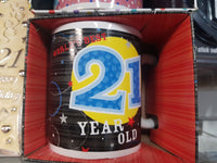 21st Birthday Ceramic Coffee Tea Drink cup Mug Gift Boxed
