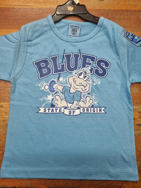 NRL State of Origin NSW Blues Kids Supporter T-Shirt