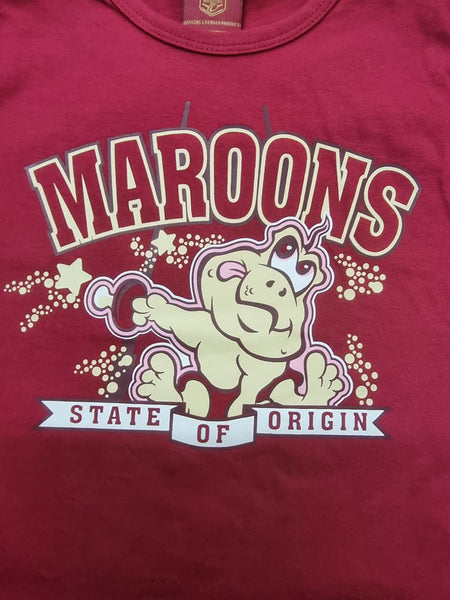 NRL State of Origin QLD Maroons Kids Supporter T-Shirt
