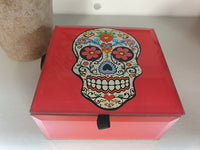 Sugar Skull Treasure Jewellery Trinket Box - The Bowerbirds Nest of Treasures