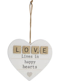 Inspiration Love MDF Hanging Heart