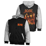ACDC Mens Sublimated Bomber Jacket Official Design Embroded Logo - The Bowerbirds Nest of Treasures