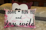 Be Brave Inspirational Cushion Home Bedroom Deocr