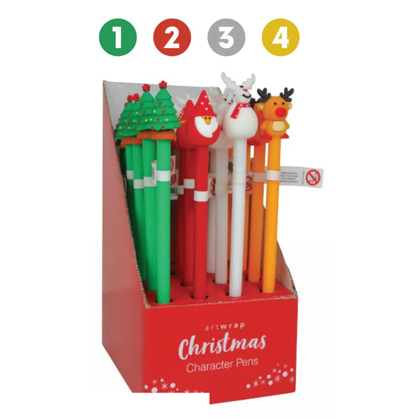 Christmas Soft Touch Character Pen