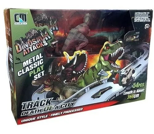 Dinosaur Attacks Metal Classic Play Set