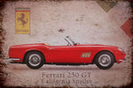 Ferrari 250 GT California Spyder Tin Sign