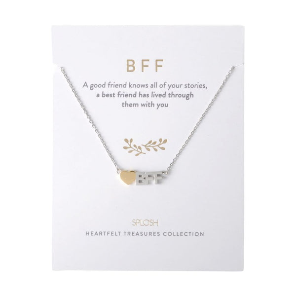 Splosh Heartfelt Treasures Necklace Best Friend BFF