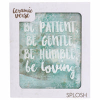 Splosh Have Faith Be Patient Verse Inspirational Plaque Home Wall Decor - The Bowerbirds Nest of Treasures