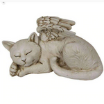 Angel Memorial Cat Garden Statue