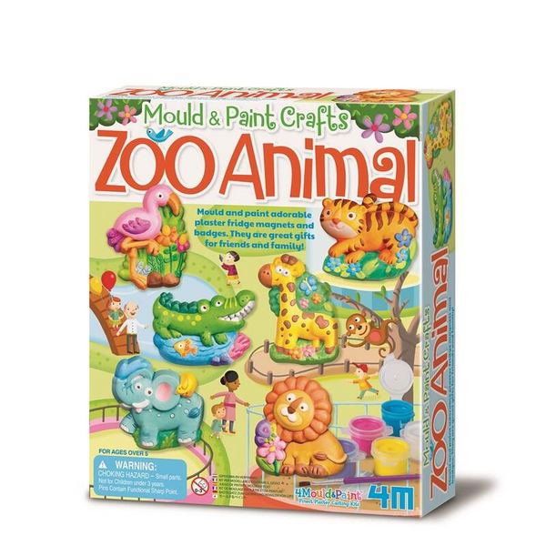 Mould & Paint Zoo Animal Kids Arts & Craft
