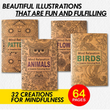 Mind Relaxation Creative Colouring Books