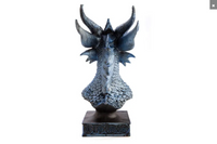 Large Ice Dragon Figurine Statue Head Bust