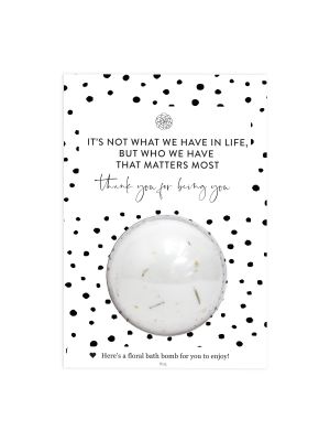 Thank You For Being You Bath Bomb Greeting Card
