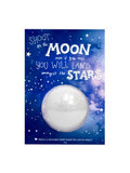 Shoot for the Moon Bath Bomb Greeting Card