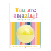 You are amazing Splosh Bath Bomb Gift Card The Bowerbirds Nest of Treasures Warragamba