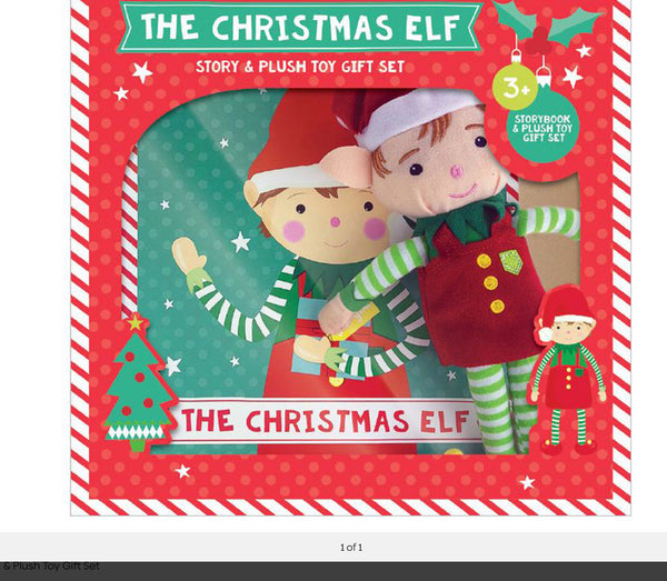 The Christmas Elf Story & Plush Toy Gift Set