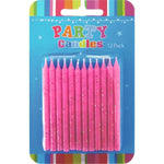 Pink Birthday Party Candles