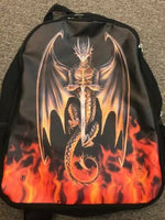 Anne Stokes Dragon Warrior Uni School Backpack Bag