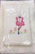 White Towel Set with Embroided Flamingo and Hand Towel Baby Girls - The Bowerbirds Nest of Treasures