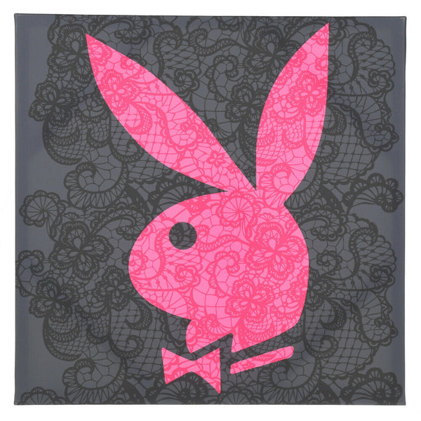 Playboy Bunny Lace Wall Canvas