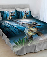 T-Rex Dinosaur Single Bed Quilt Cover Set - The Bowerbirds Nest of Treasures