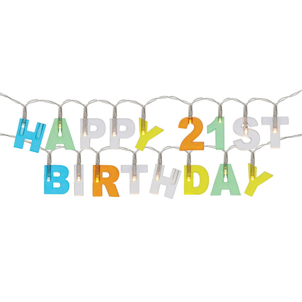 Splosh Happy 21st Birthday Party Lights - The Bowerbirds Nest of Treasures
