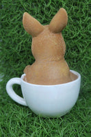 Rabbit in Cup Statue Ornament