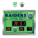 NRL Canberra Raiders Digital Scoreboard Clock