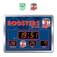 NRL Sydney Roosters Digital LED Scoreboard Clock