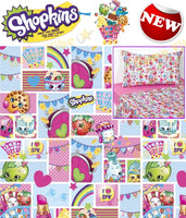 Shopkins Fitted Bed Sheet Set - The Bowerbirds Nest of Treasures