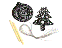 Magic Color Christmas Scratch Art Tree Ornaments