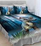 T-Rex Dinosaur King Bed Quilt Cover Set - The Bowerbirds Nest of Treasures
